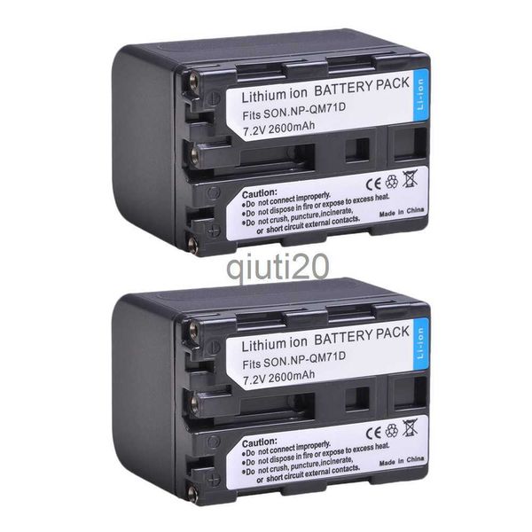 Kamerabatterien 2600 mAh NP-QM71D QM71D Li-Ionen-Akku für Sony Camcorder NP-QM70 QM71D NP-FM50 NP-FM30 NP-FM70 NP-FM71 NP-FM90 Kamera x0731