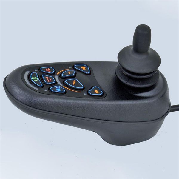 Controlador joystick PG VR2 de 8 teclas com sistema de iluminação Joystick controlador para cadeira de rodas motorizada S Drive D50870 279I
