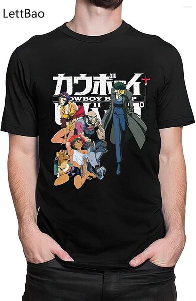 Männer T Shirts Cowboy Bebop Anime Shirt Männer Mode T Kurzarm T-Shirts O Neck Tops Frauen Ästhetische Kleidung vintage 2023