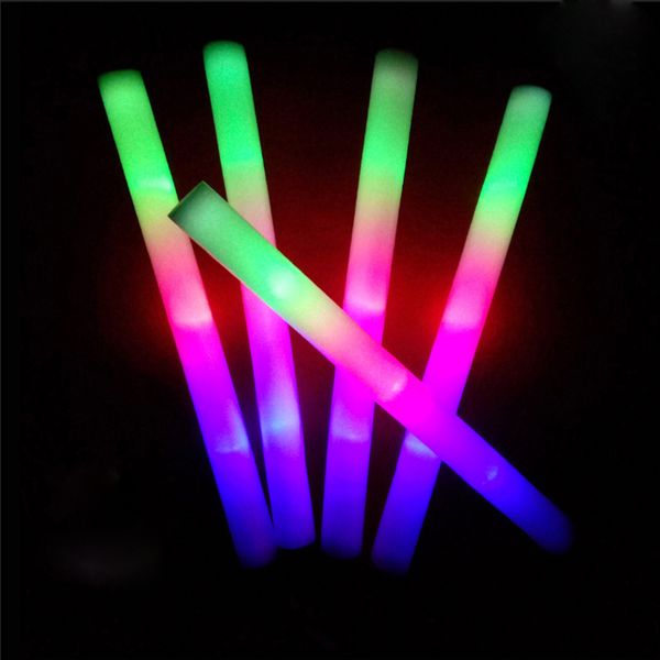 Andere Event Party Supplies 20 Stück LED Foam Cotton Glow Cheering Light Stick Neonlicht für Party Tanzen Musik Festival Performance DJ Bar 230729