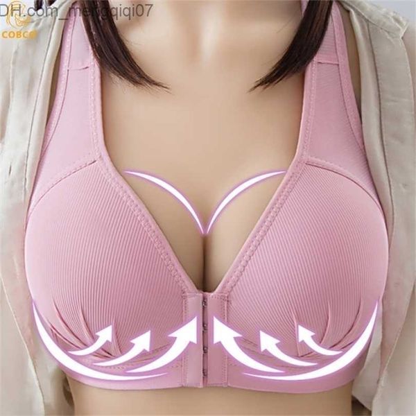 Sutiã Íntimo para Maternidade Plus Size Sem Costura Sexy Copa Aberta para Roupas de Maternidade Gravidez Feminina Fechamento Frontal Amamentação Cueca Enfermagem Z230731