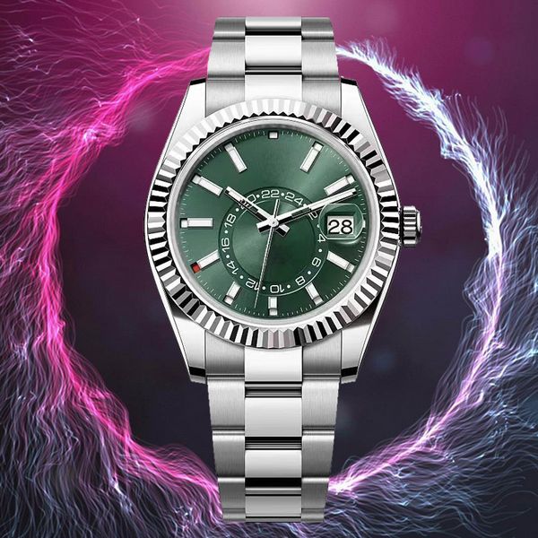 Мужские дизайнерские часы Dweller Navy Автоматические 2813 Механизм Сапфировый календарь 40 мм Часы Нержавеющий ремешок Часы Montre De Luxe зеленые Водонепроницаемые наручные часы