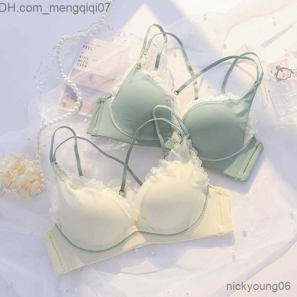 Intimo premaman Intimo premaman Intimo donna Nuovo prodotto Bellissimo reggiseno arricciato Reggiseno push up per seni piccoli Bordo senza Z230731