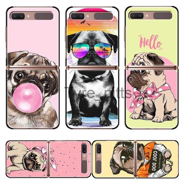 Custodie per cellulari Pug Dog ARRT per Samsung Galaxy Z Flip 3 5G Black Fashion Mobile Hard Shell Custodia antiurto Fundas Cover per telefono x0731