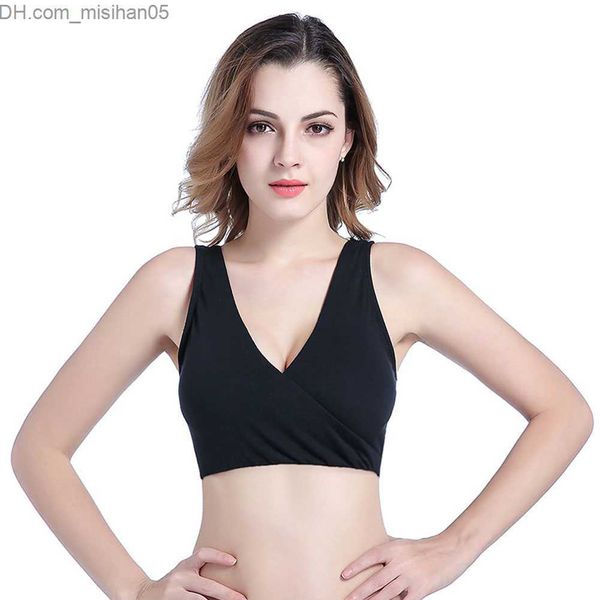 Umstands-Dessous, kein Herunterziehen, herausnehmbarer, einsteckbarer, nahtloser, fester Sport-BH aus Baumwollmischung für schwangere Frauen Z230731