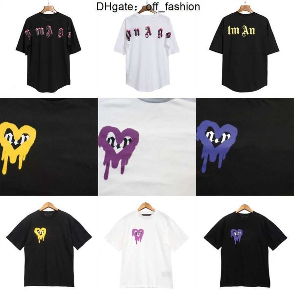 Camisetas masculinas Palmangel Bear Palms Summer Pa Men Womens Palm t-shirt Mans City Stylist Tee estampado guilhotina manga curta Truncated Bears Angles Tees Angel Tshirt SAL