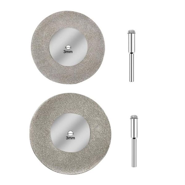 50 60mm Diamant Trennscheibe Schleifscheibe Kreissäge 3mm Schaft Bohrer Drehwerkzeug 32CC Professionelle Hand Sets313H