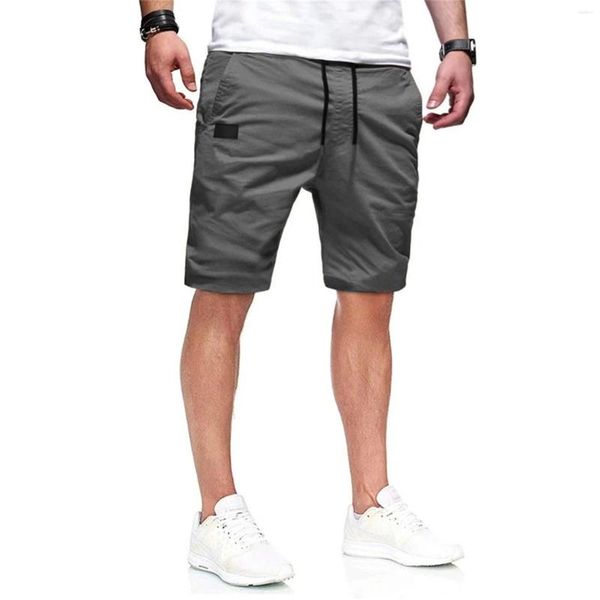 Shorts masculinos masculinos casuais atléticos golfs golfs curtos algodão punhado cargo de cargo de cargas de verão solteira lasca masculina calça as calças de praia
