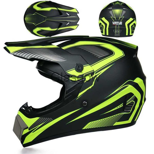 Capacetes de motocicleta 2022 Motocicleta Full Face Capacetes Motocross Off Road Racing Capacete Moto ATV Dirt Bike Racing Capacete Motor para Crianças X0731