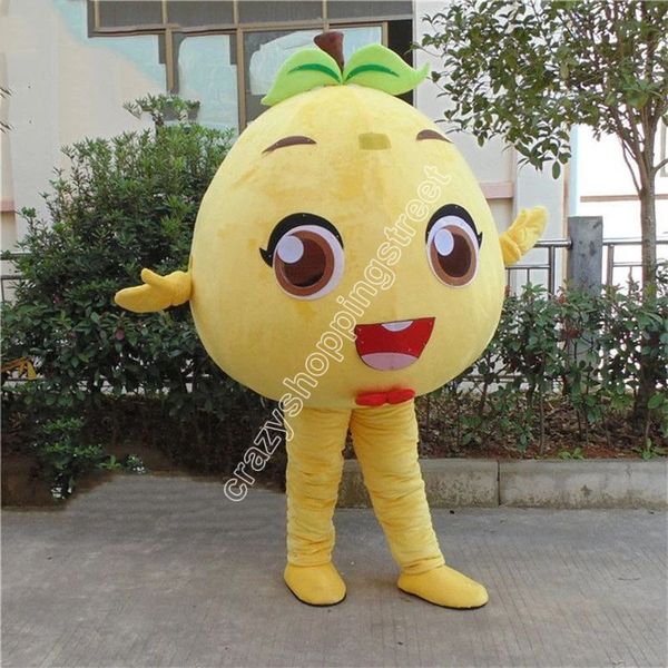 Abito da festival Pompelmo Frutta Puntelli Costume da mascotte Costume a tema cartone animato Abito pubblicitario Abito da gioco