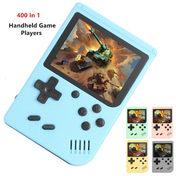 Jogadores de jogos portáteis 400 em 1 MINI Games Handheld Retro Video Console Boy 8 bits 3 0 polegadas tela LCD colorida GameBoy 230731