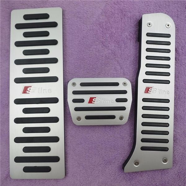 Auto Zubehör Aluminium legierung Für Audi Q3 A3 TT AT Auto Übertragung Gaspedal Bremse Fußstütze Pedal Pads Auto styling234J