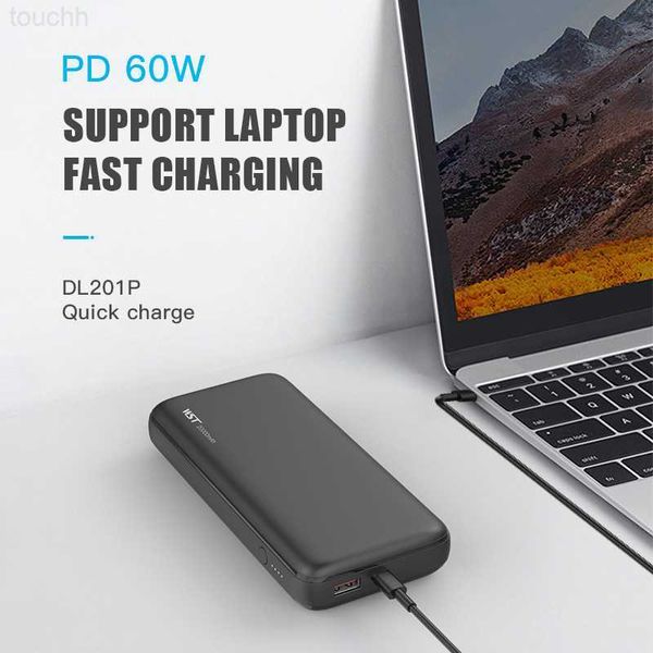 Bancos de energia para celular 20000mAh Carregamento rápido Tipo C PD60W para Laptop Notebook Powerbank para iPhone 13 12 X Samsung S21 S20 Xiaomi Poverbank L230728