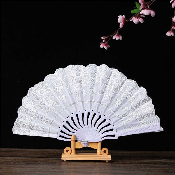 Produtos de estilo chinês Fan Chinese Silver Dobing Fan Vintage Wave em forma de dragão dança manual fã artesanato caseiro presente de casamento