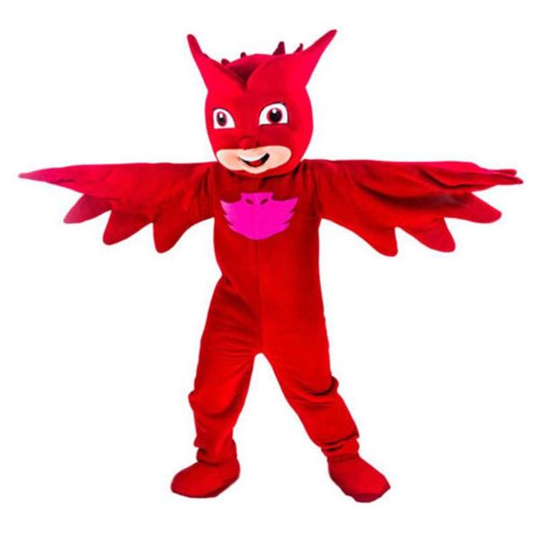 Disfarce de pássaro vermelho de fogo direto da fábrica fantasia de Halloween desenho animado adulto animal mascote fantasia 240C