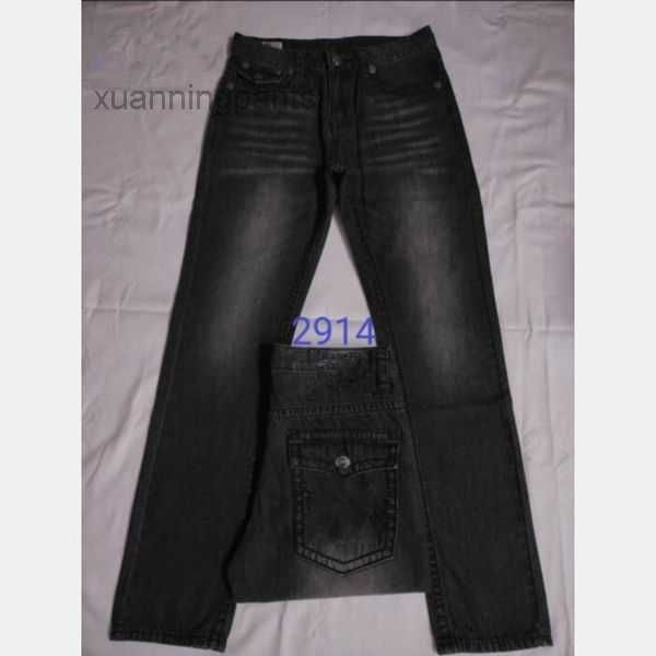 Calça Jeans Masculina Longa Linha Grossa Super Religião Lápis Azul Preto Calça Jeans Z69E