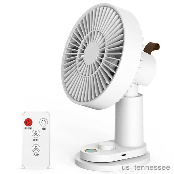 Elektrische Ventilatoren USB wiederaufladbarer tragbarer Schreibtischventilator, zusammenklappbarer Kühlventilator, Outdoor-Camping, Mini-Bodenventilator, 4000 mAh, Home-Office-Ventilator mit Clip R230802