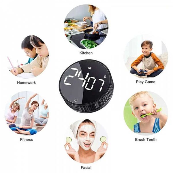 Timer Magnetische LED-Digitalanzeige Küche Kochen Dusche Timer Training Stoppuhr Wecker