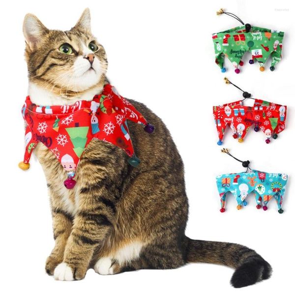 Köpek Giyim Pet Önlükleri Eşarp Bandanas Noel Giyinmesi Kedi Neckerchief Küçük Büyük Köpekler için Kıyafetler Kıyafetler Dekorasyon Köpek Yavru Yaka