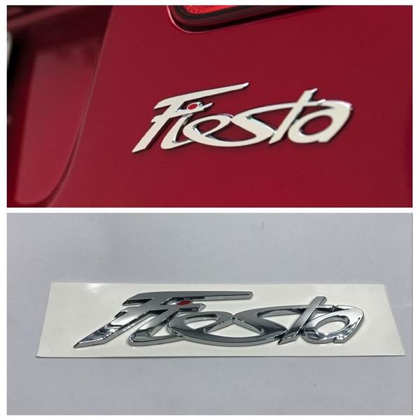 Fiesta ABS logotipo emblema do carro tampa traseira do porta-malas decalque adesivo crachá para Ford Fiesta acessórios automotivos2496