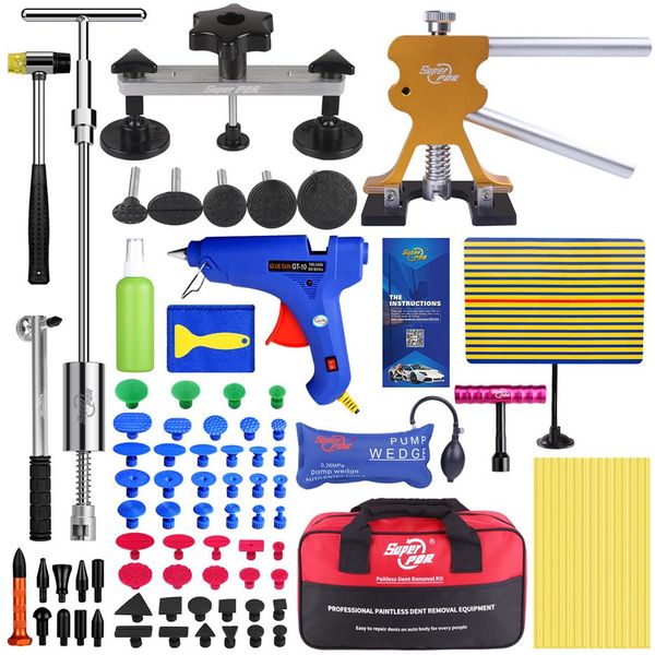 Kit di riparazione del corpo per auto per auto PDR Strumenti di rimozione meno dentali T Slide per estrazione set282b