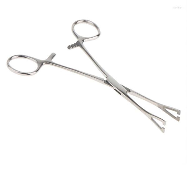 Scatole di immagazzinaggio Triangolo Apertura Pinza Morsetto Piercing Forcep Tool Corpo in acciaio inossidabile per orecchio Labbro Naso Lingua