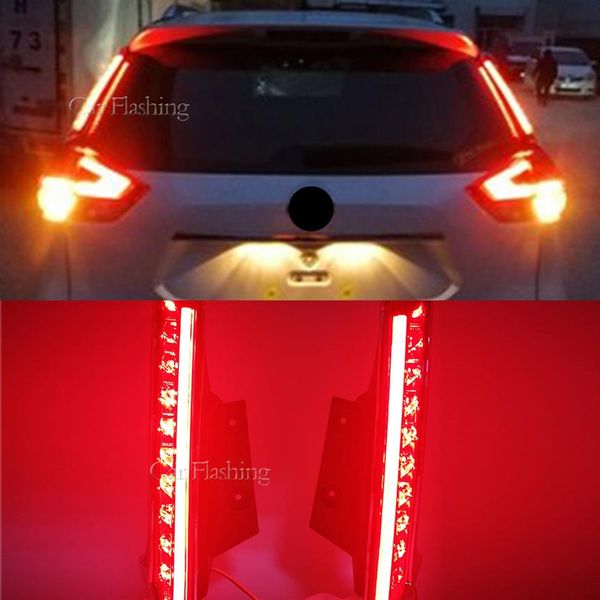 1 par para nissan xtrail x-trail x trail rogue 2014-2020 led drl pára-choque traseiro luz traseira luz de nevoeiro luzes de freio lâmpada de sinal2137