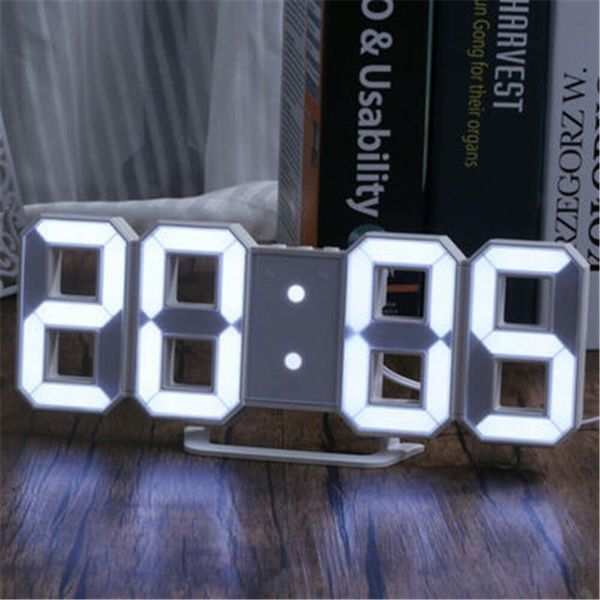 Schreibtisch Tischuhren LED Digital Wanduhr Alarm Datum Temperatur Automatische Hintergrundbeleuchtung Desktop Home Dekoration Stand Hang Großhandel 230731