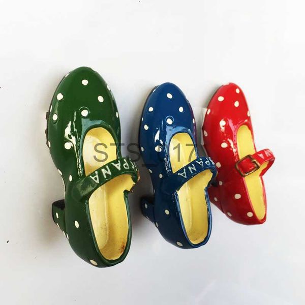 Imãs de geladeira Espanha Turismo Flamingo Sapatos de dança Imã de geladeira Pintura à mão Adesivos de geladeira Artesanato Decoração para casa Presentes para crianças x0731