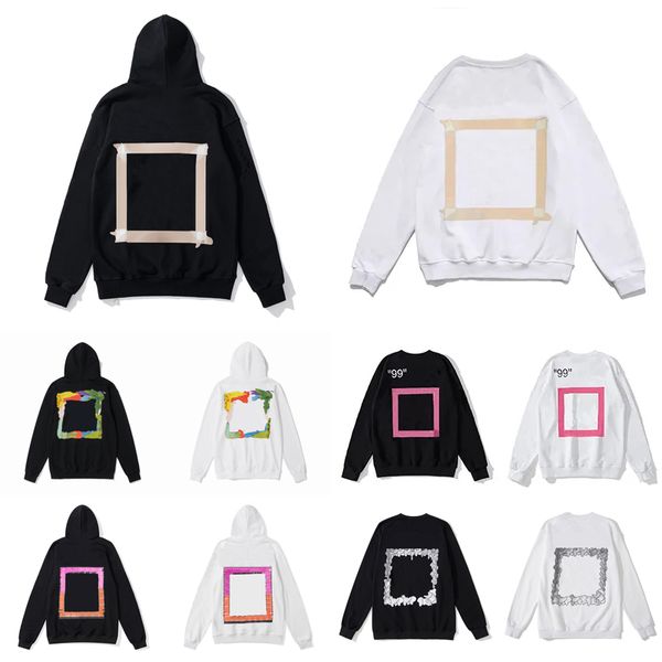 Männer Frauen Hoodies Winter Hip Hop Männer Offs Streetwear Brief Hoodie Mann S Designer Mit Kapuze Skateboards Weiß Hoody High Street Pullover Sweatshirt Kleidung