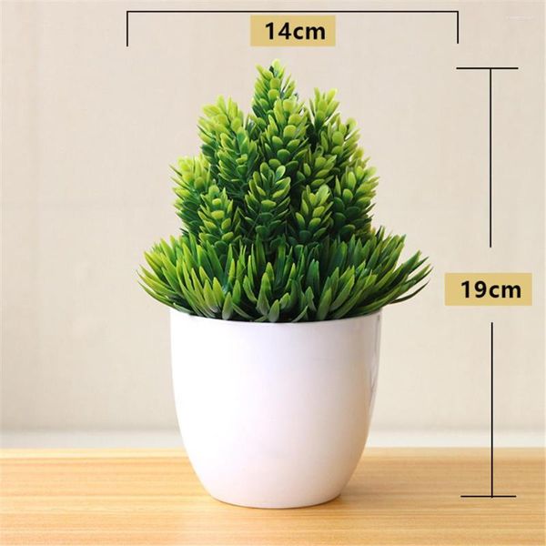 Flores decorativas Planta artificial Plantas falsas Bonsai Quarto Decoração de casa Acessórios de decoração de mesa de casamento Vasos de jardim Plantadores