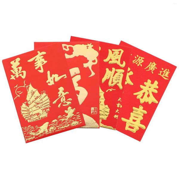 Подарочная упаковка кошелька китайский год красные конверты карманные пакеты декоративное хранение денег