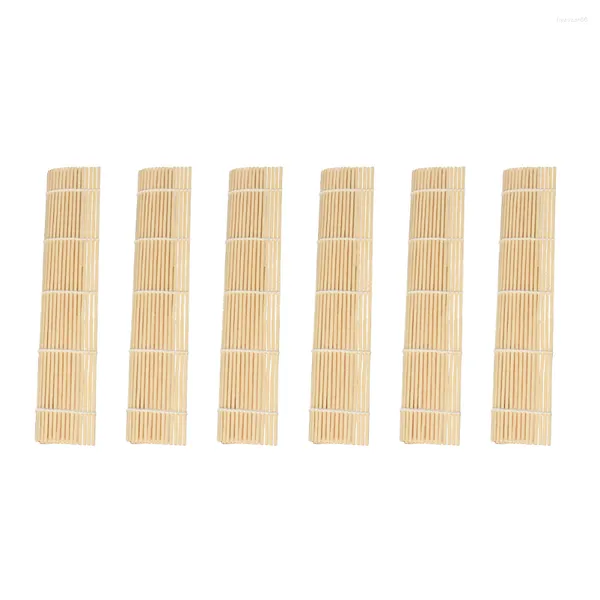 Conjuntos de louças Suprimentos para artesanato Utensílio de cozinha Sushi Esteiras para enrolar Dispositivos caseiros Bandeja para fazer cortina de bambu