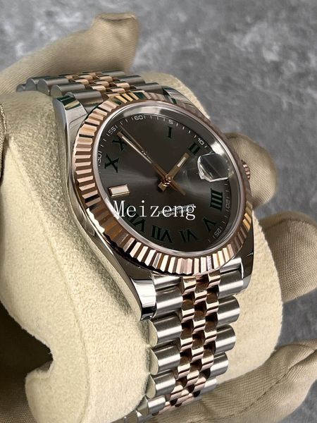 Designer-Automatik Eine brandneue 2023 Diver Sport-Armbanduhr Datejust 41 mm Wimbledon 126334 Fluted Jubilee Jan – Brandneue Herren-Armbanduhr