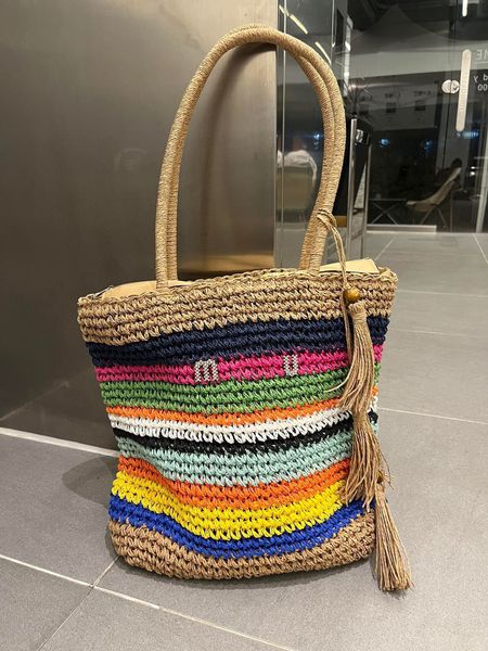 Borsa di marca di moda di lusso pura borsa da spiaggia fatta a mano borsa da spiaggia borsa di design borsa di paglia stile estivo Italia borsa Milano borsa da viaggio estiva borsa a tracolla all-in-one