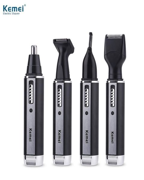 Kemei KM6630 4in1 Elektrische Nasenhaar Trimmer USB wiederaufladbare Rasiermesser Rasiermesser Herren Gesichtsbehörden Tools 4910615