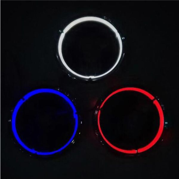 Emblemas de carro 5D LED Logo Light Auto Emblem White Red Blue Bulb Tras Styling Badge Lamp External Lights358J