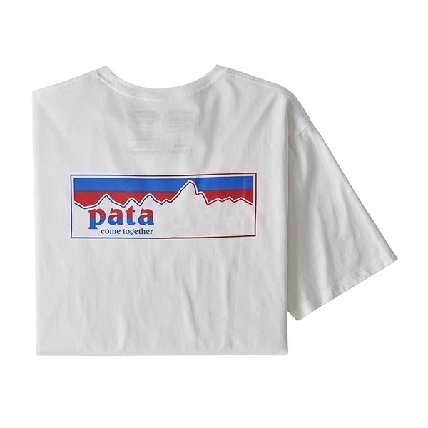 Tasarımcı Pata T Shirtler Grafik Tee Mens Tshirts Pamuk Mavi Siyah Whirt Dış Mekan Yaya Tırman Olun Bir Dağ SM L XL 2XL 3XL Yüksek Kaliteli Giyim 986