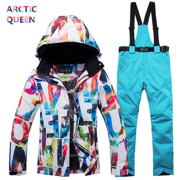 Andere Sportartikel Dicker, warmer Skianzug für Damen, wasserdicht, winddicht, Ski- und Snowboardjacke, Hosenset, weibliche Schneekostüme, Outdoor-Bekleidung 230729