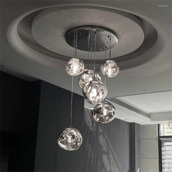 Pendelleuchten Nordic Lava Loft LED-Licht Moderne PVC-Beleuchtung Wohnzimmer Innendekor Home Fixtures Küche Hängelampe