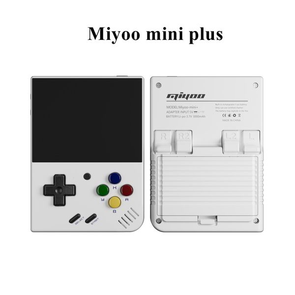 Портативные игровые игроки 3 5 дюймов Miyoo Mini Plus Retro Handheld Console с открытым исходным кодом Miyoo Mini Video Games Box Kids Gift 230731