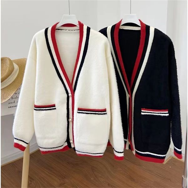 Maglioni cardigan firmati Abito per il tempo libero da donna Autunno Inverno Mantieni caldo Felpa confortevole Giacca streetwear da esterno Capispalla Cappotto