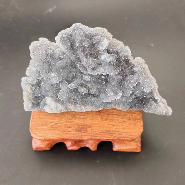 Oggetti decorativi Figurine 230gNaturale raro sfalerite grigio chiaro fluorite grappolo minerale insegnamento campione pietra e gemma di quarzo guarigione cristallo 230731