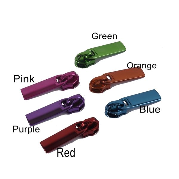 Parti della borsa Accessori 10 pezzi Vari colori Zipper Pull 5 Borsa in nylon fai da te Borsa hardware Rosso Rosa Verde Viola con cerniera 230731