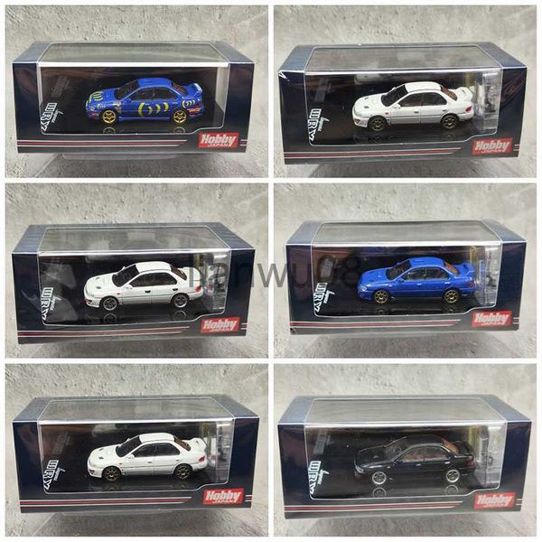 Diecast Model Cars Hobby Japan 164 Impreza WRX GC8 Diecast Model Car Toy Lega di metallo Collezione di giocattoli Veicolo con scatola in acrilico Regalo per bambini x0731