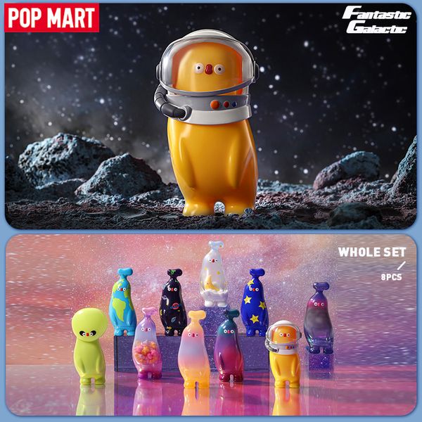 Kör kutu pop Mart Flabjacks Banana Boo Fantastic Galactic Serisi Gizem Kutusu 1pc/8pcs Kör Kutu Aksiyon Figürü Sevimli Oyuncak 230731