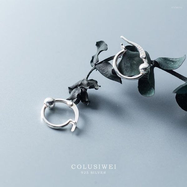 Creolen Colusiwei Minimalistisch Geometrisch Für Frauen Authentisch 925 Sterling Silber Kleine Einfache Ohrreifen Feiner Schmuck