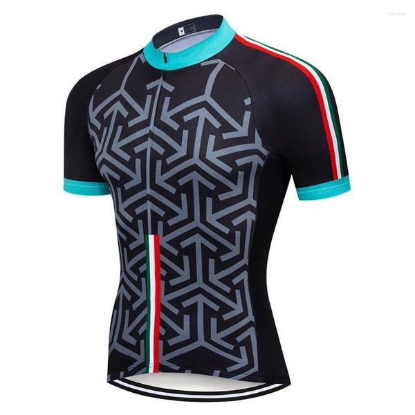 Jaquetas de corrida 2023 RETRO Camisa de ciclismo Roupas de bicicleta Ropa Ciclismo Masculino Roupa de verão Ride Maillot Culotte Ciclismo Eua