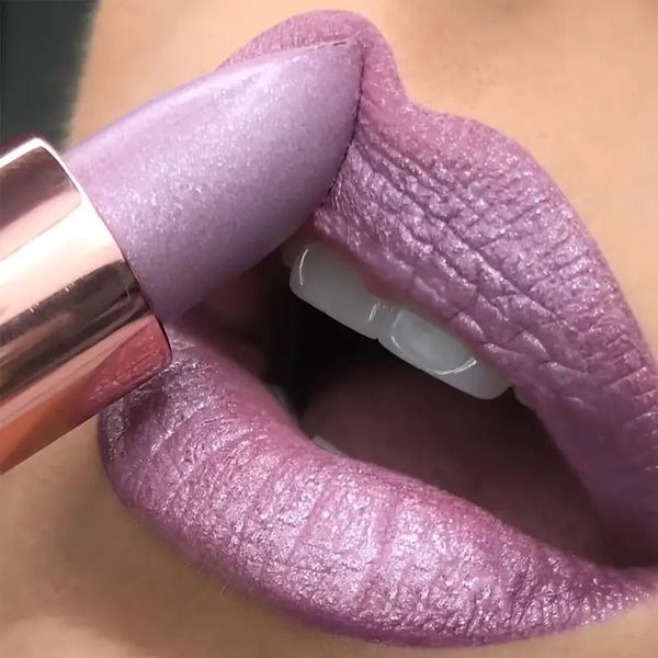 Lady Temperature Farbwechselnder Lippenstift, glitzernder, samtiger, flüssiger Lippenstift, wasserfester, langanhaltender, feuchtigkeitsspendender Lippentönung, rot-rosa sexy Lippen-Make-up von DHL