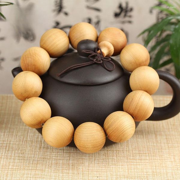 Strand Shuofeng Handwerk Taihang Cliff Cypress Armband Altes Material Männer Und Frauen Literarisches Spielen Rosenkranz Wolle Holz